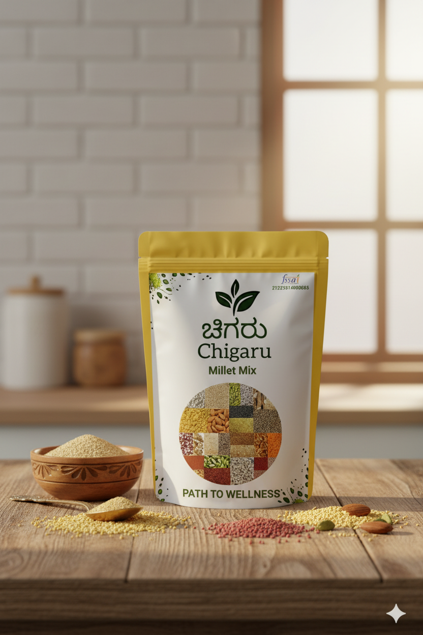 Millet Mix Powder in a wholesome traditional setting