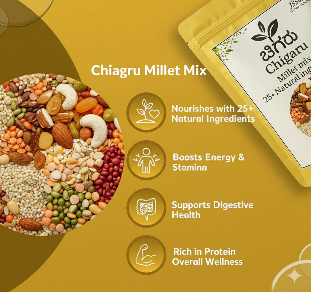 Millet health mix powder (500Gm pack of 2)